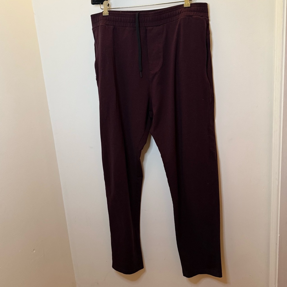 Men's Burgundy Sweatpants